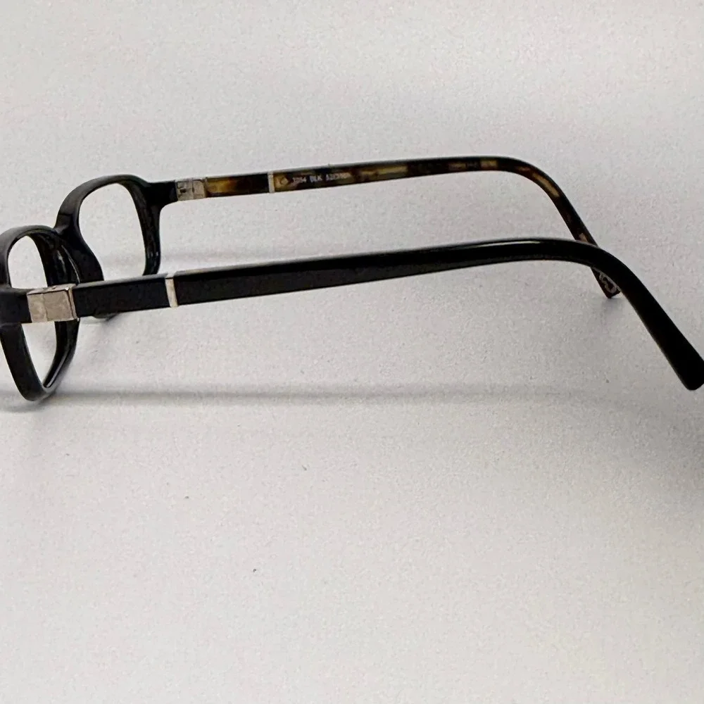 Tourneau T054 Black Tortoise Rectangular Eyeglasses Frames 52-16-140